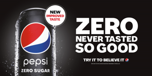 can of pepsi zero sugar