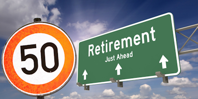 A road sign hinting that retirement is ahead